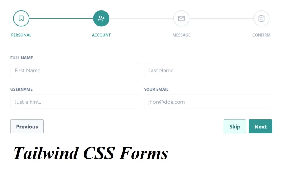 34+ Tailwind CSS Forms Template [ Demo + Code ]