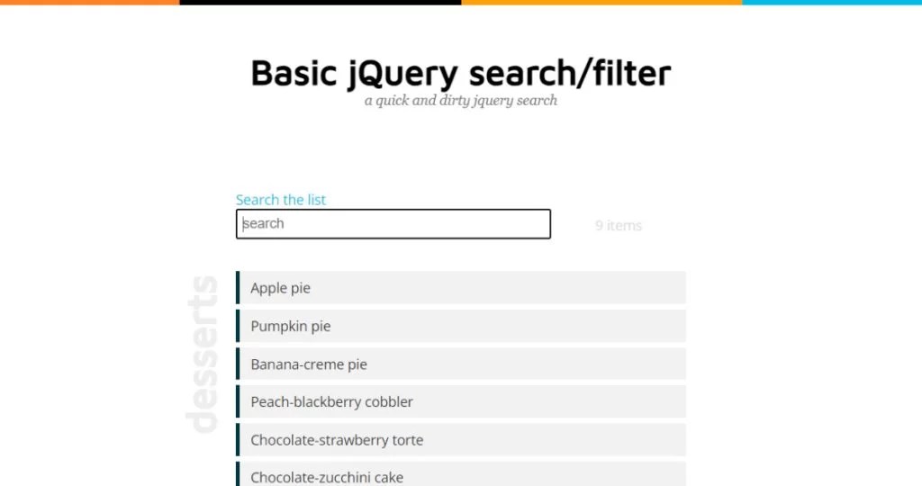 Top 15+ JQuery Search Boxes Examples