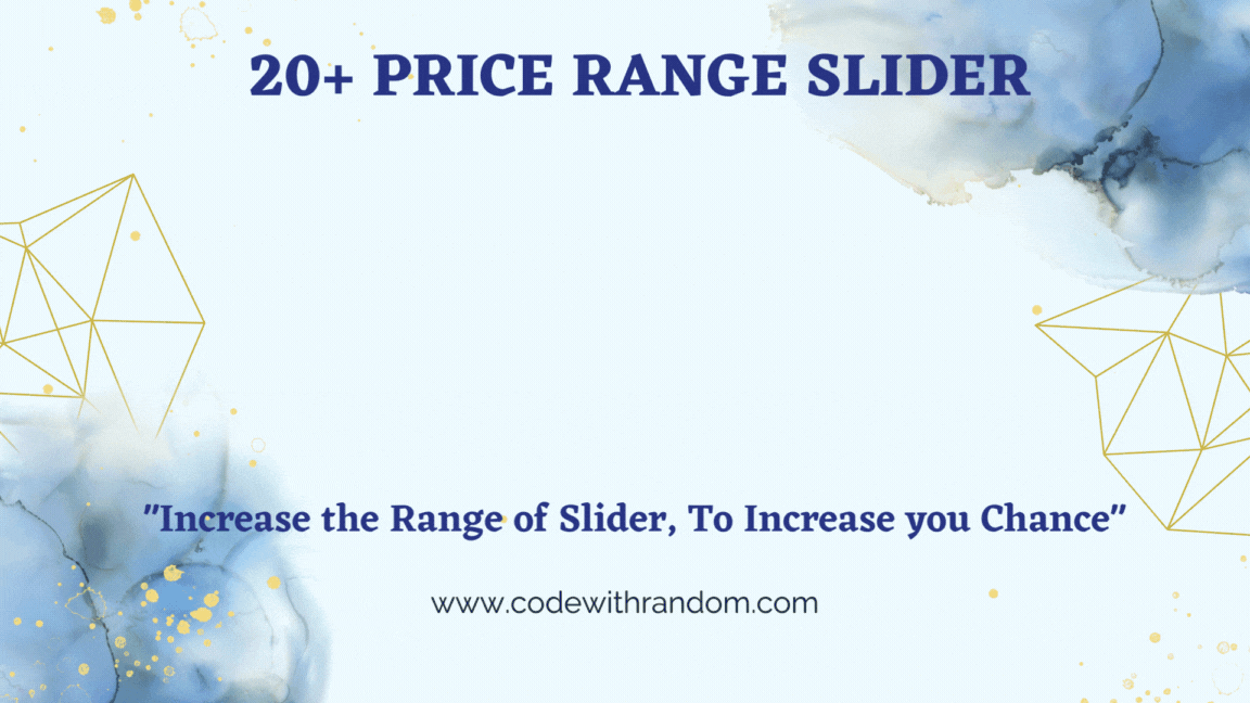 20+ Price Range Sliders CodeWithRandom