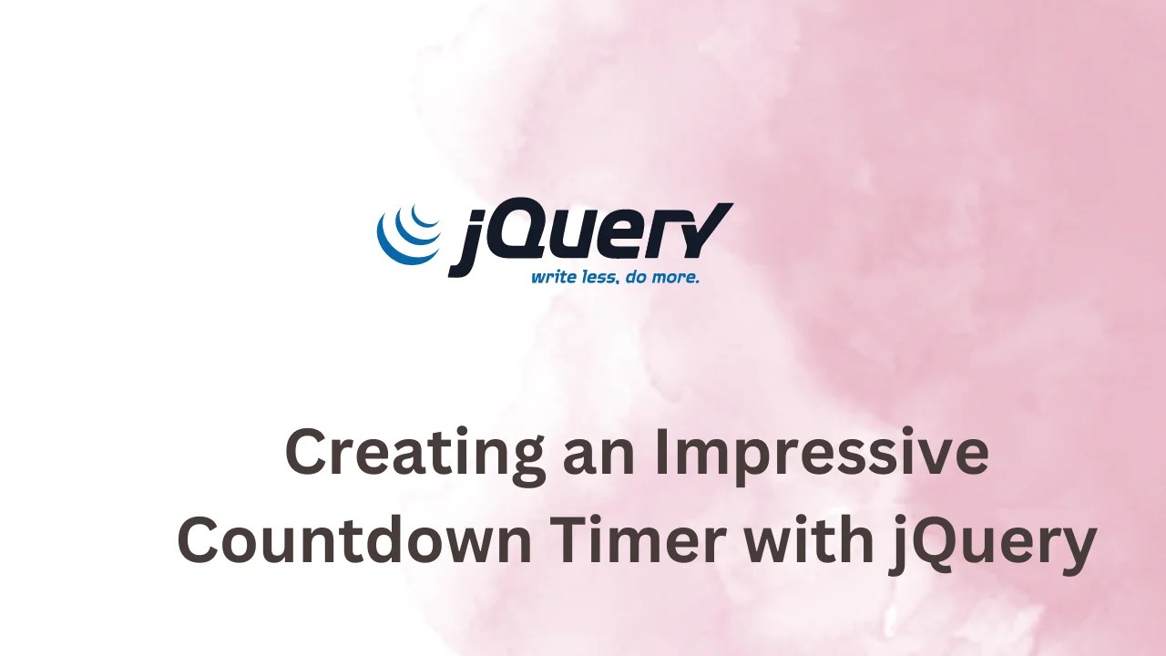 Creating an Impressive Countdown Timer with jQuery Code Wolfy