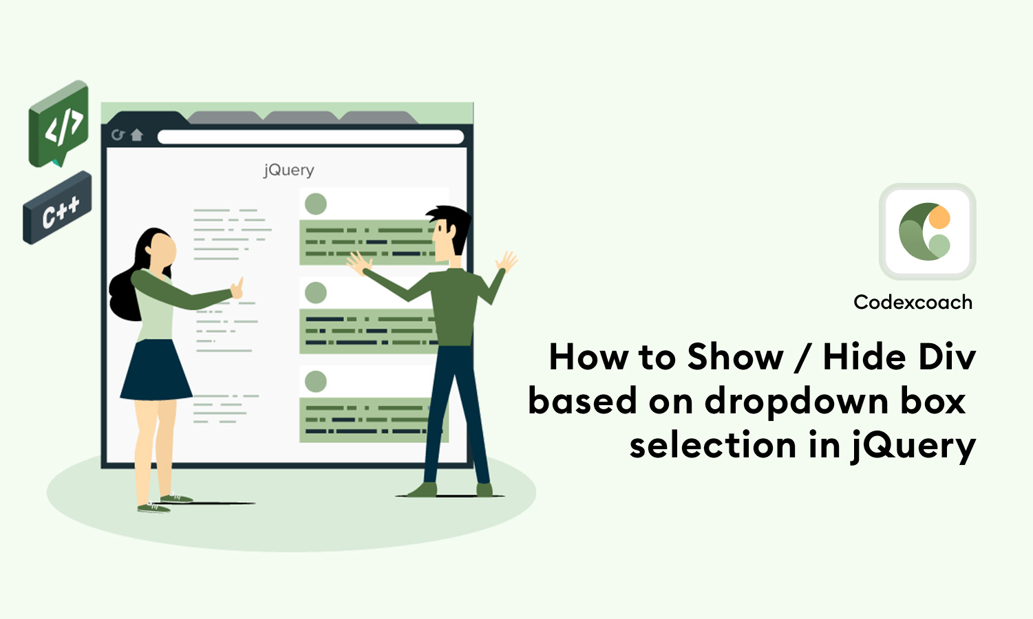 How To Show / Hide Div Based On Dropdown Box Selection In JQuery