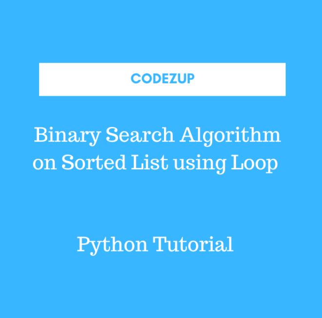 Sequential Search or Linear Search in Python Codez Up