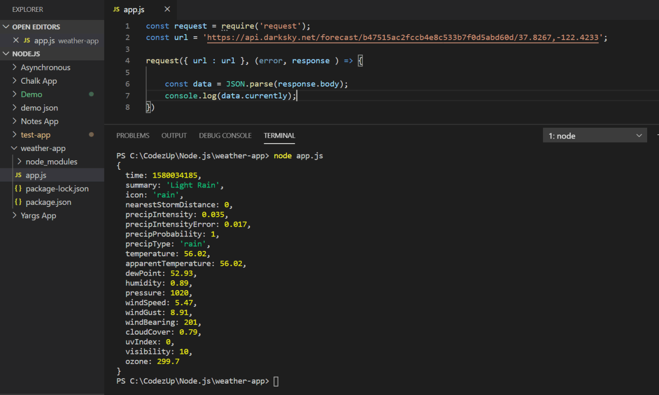 Make Node Http Request Node.js Tutorial Codez Up