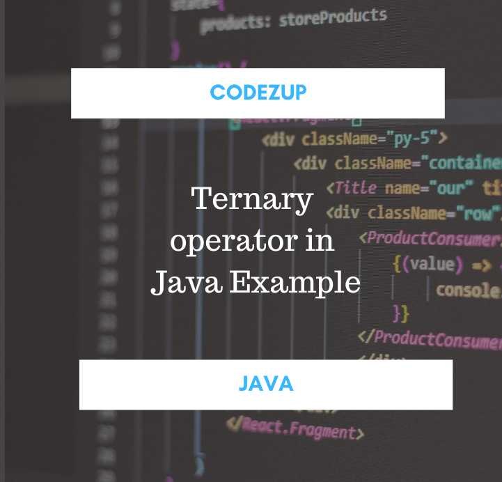 Java Ternary Operator