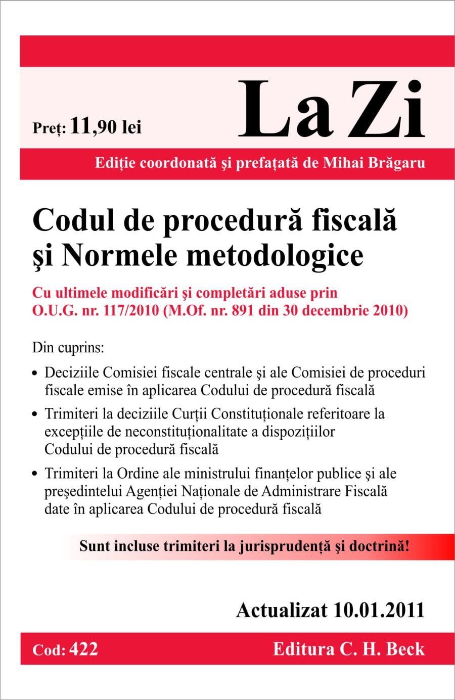 Noutati Editoriale La Editura Ch Beck P Cfnet Codfiscal Net Finante Taxe