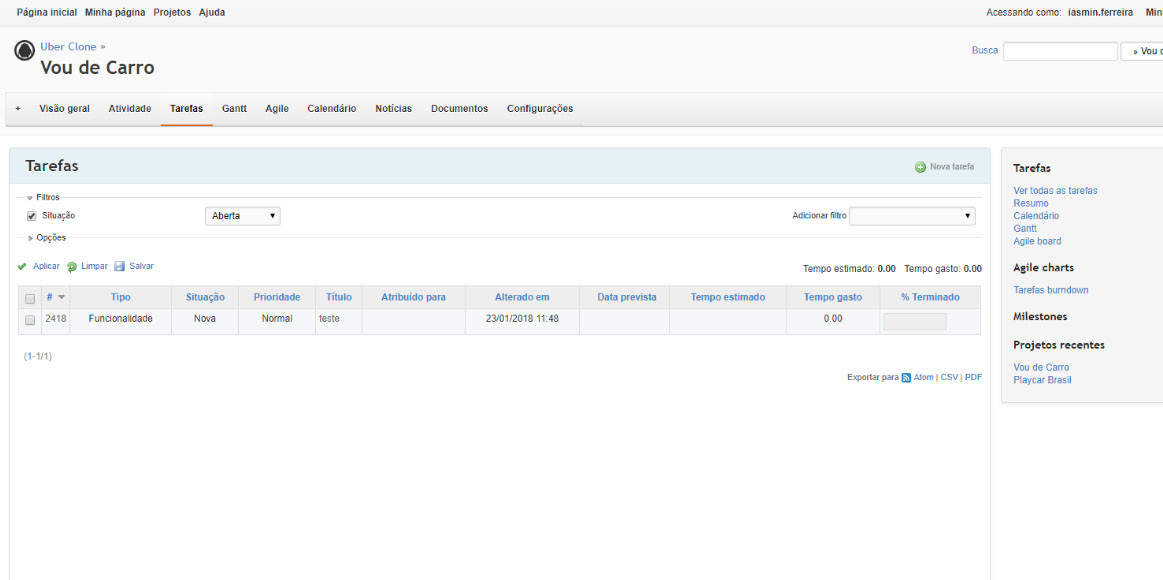 Como cadastrar funcionalidades e bugs no Redmine Codificar