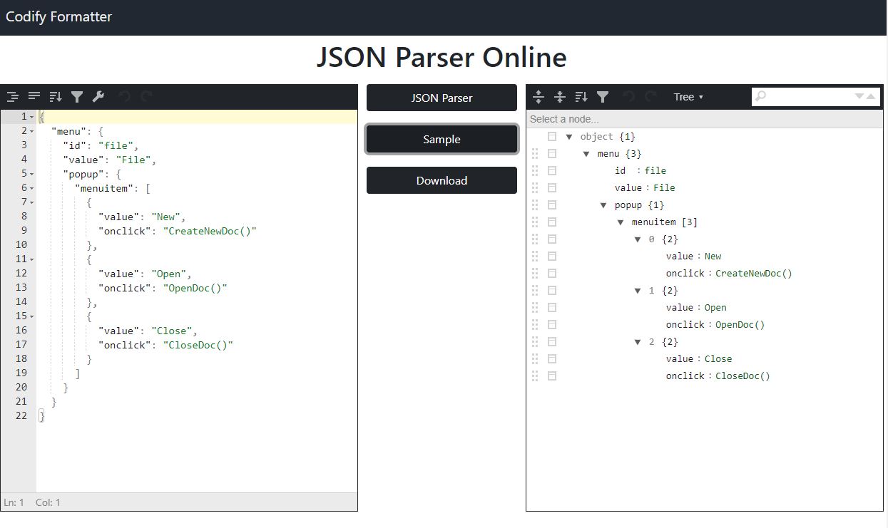 JSON Parser Online to Parse JSON Online