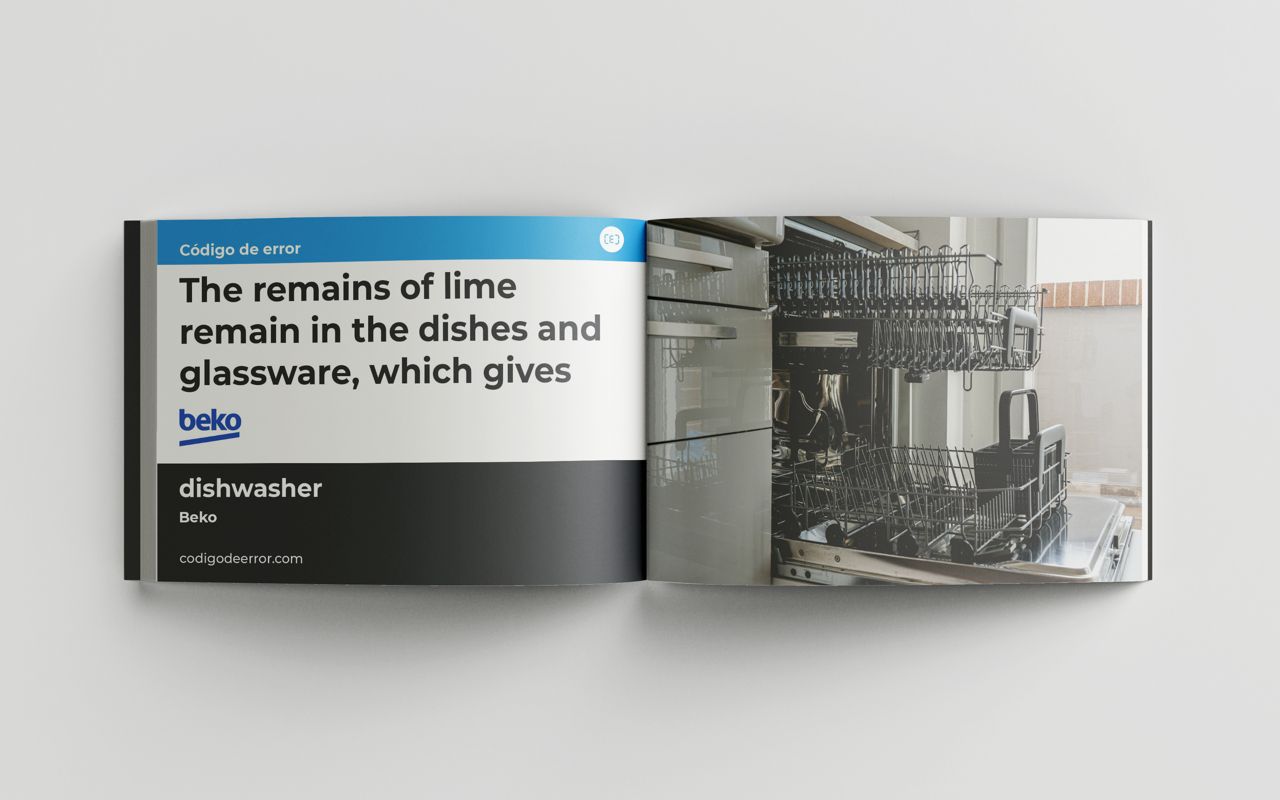 Troubleshoot error code "The remains of lime remain in the dishes and