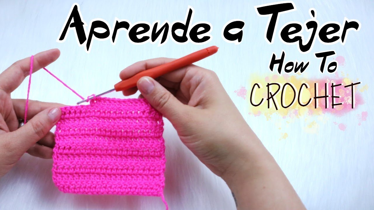 CROCHET PARA PRINCIPIANTES Puntos Básicos 😎 Tutorial Gratis