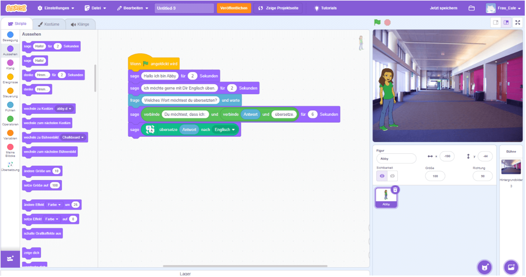 Interaktiver Englischunterricht mit Scratch DigiSchools