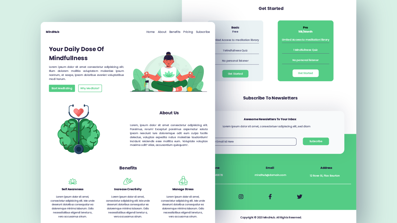 Responsive site With HTML, CSS & Javascript Coding Artist