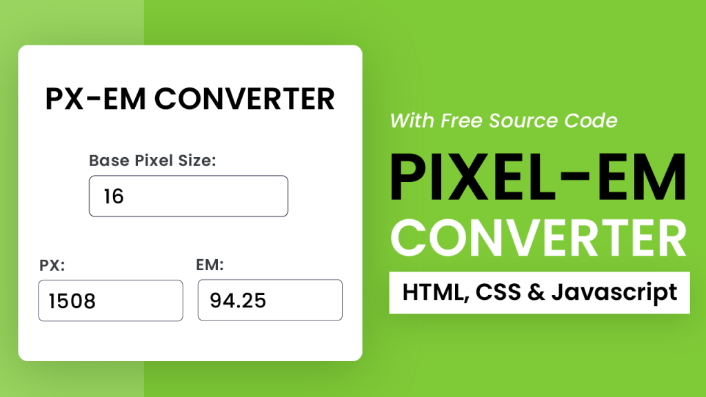 PixelEM Converter With Javascript Coding Artist