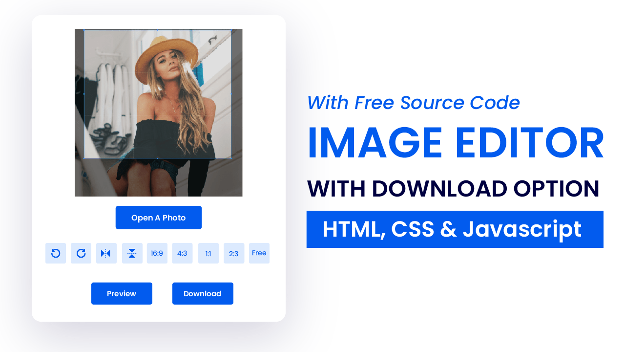 Image Editor HTML, CSS & Javascript Coding Artist