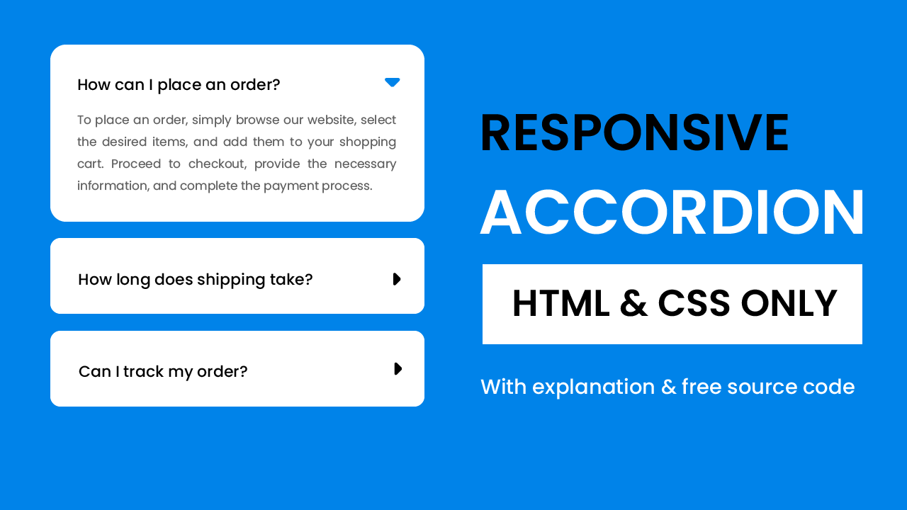 Create an Accordion with HTML and CSS Coding Artist