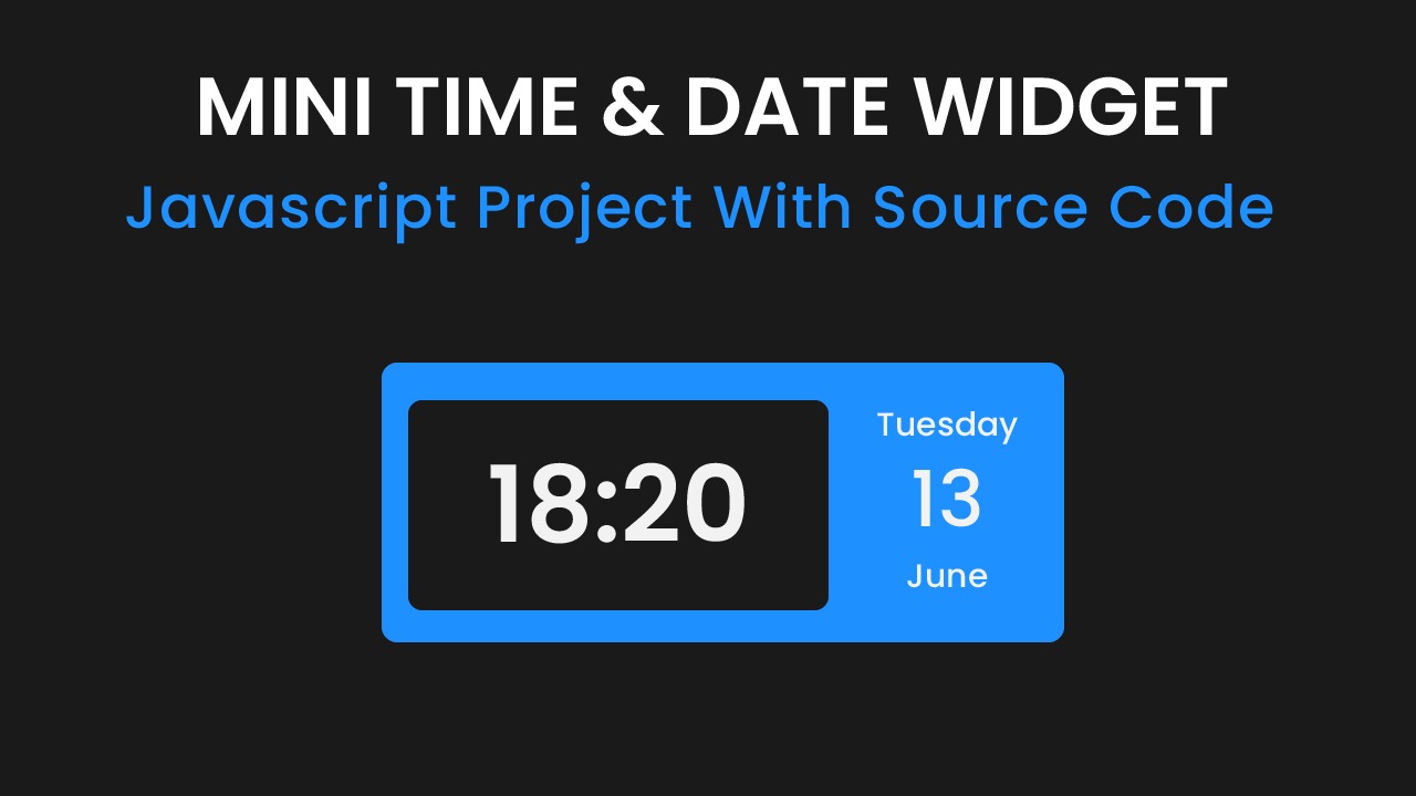 Time & Date Widget Coding Artist
