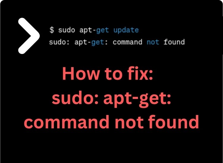 Sudo aptget command not found