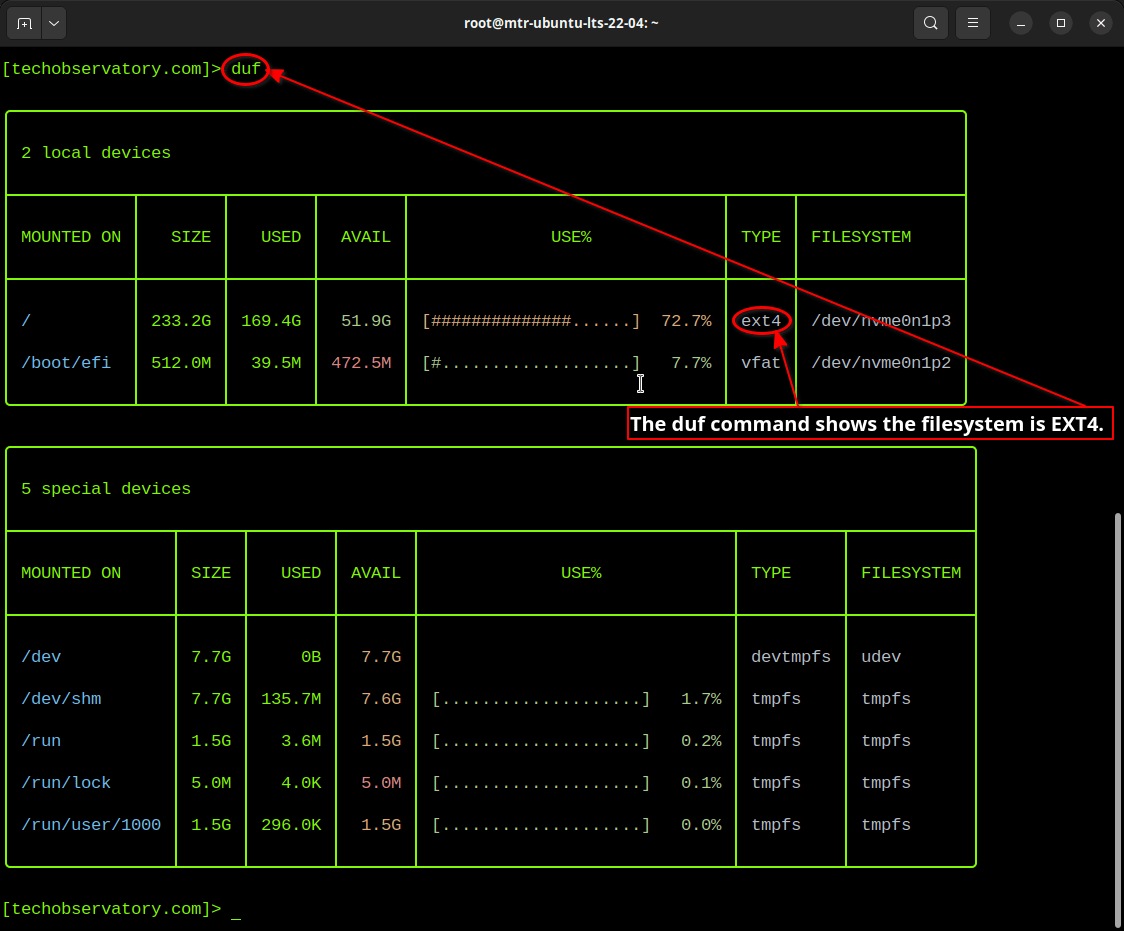 How to View File System Type on Linux Coding Campus