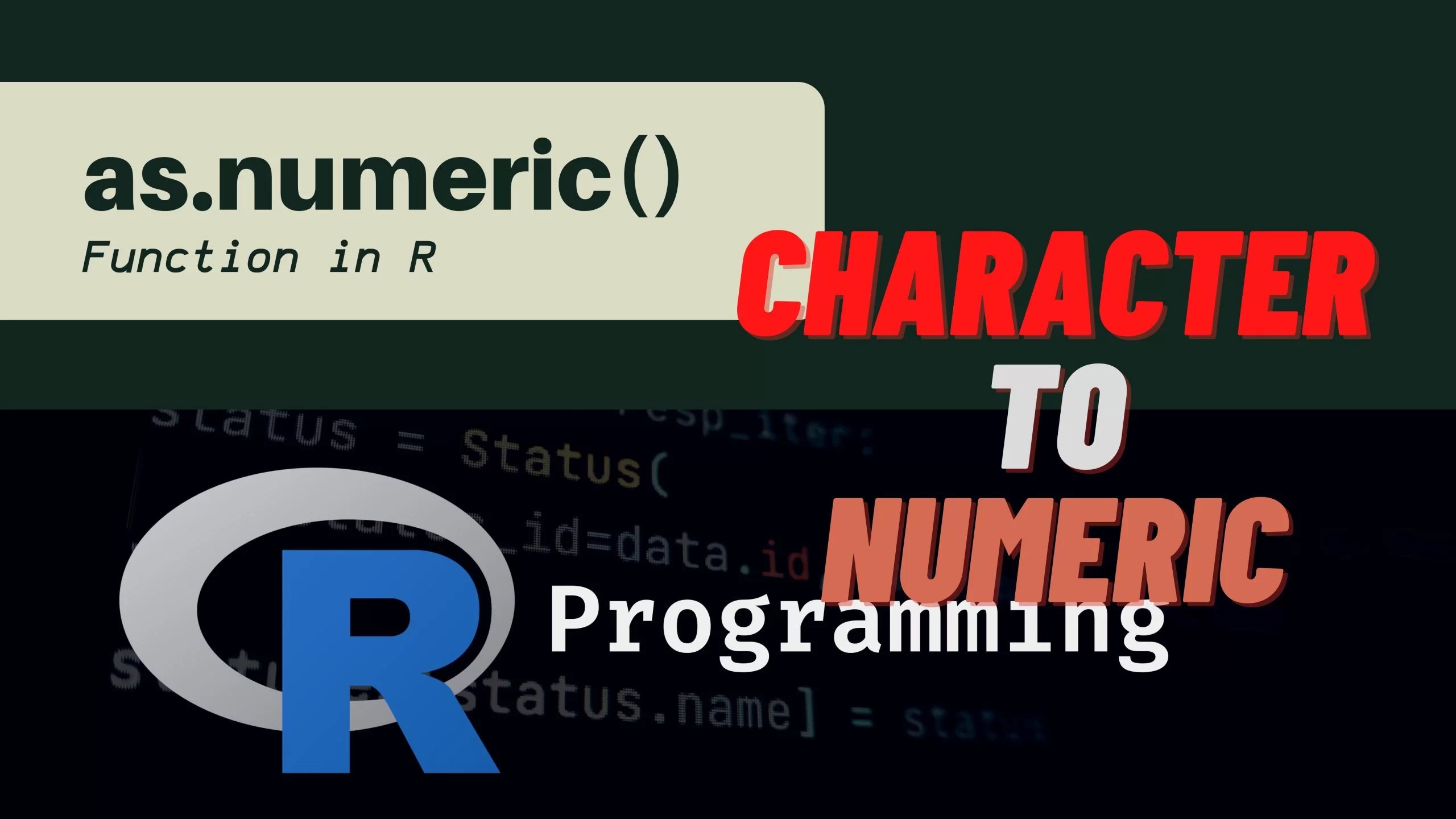 as.numeric() Function in R Coding Campus