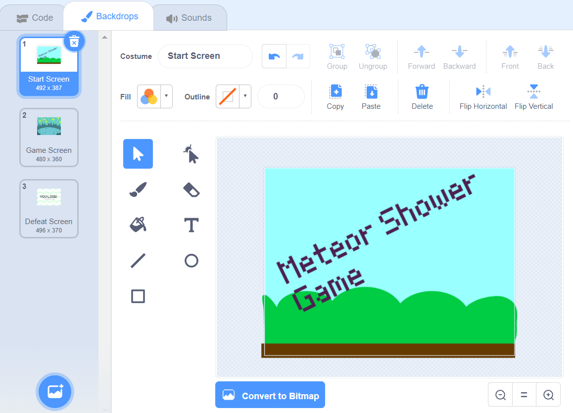 Scratch Meteor Shower Game