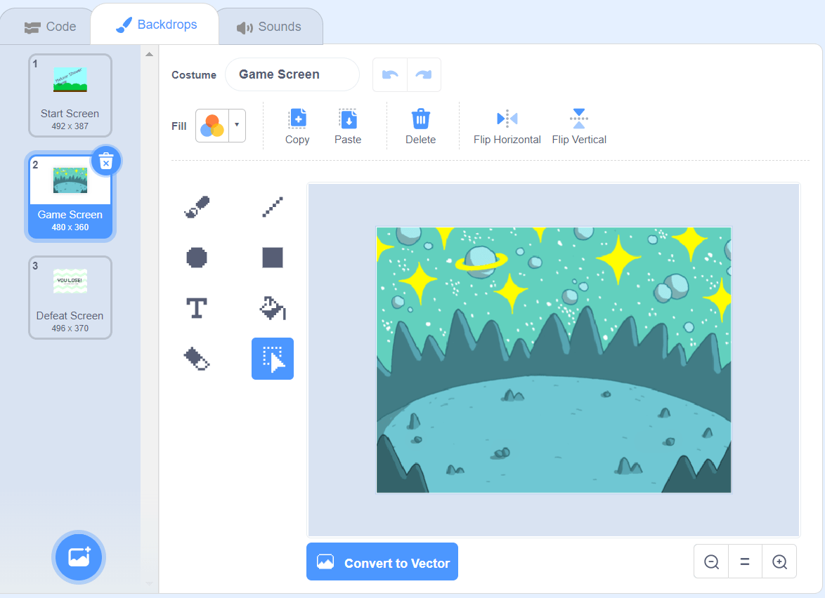 Scratch Meteor Shower Game