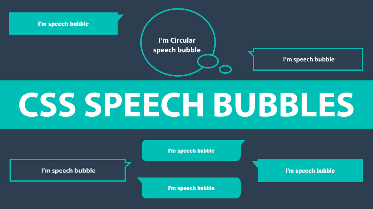 CSS Speech bubbles Coding is Love