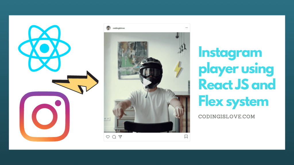 React UI tutorial Building Instagram video player using HTML and CSS