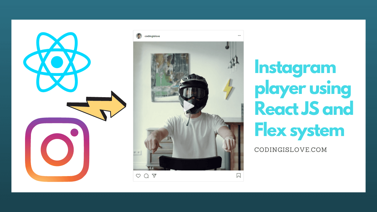 React UI tutorial Building Instagram video player using HTML and CSS