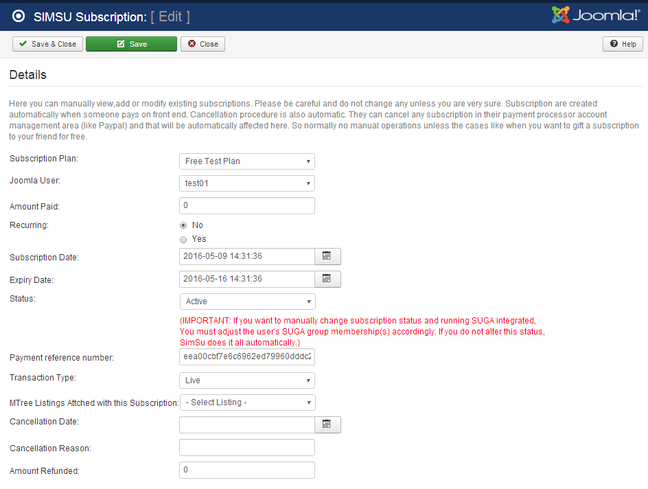 Joomla Membership Component for Paid Subscriptions