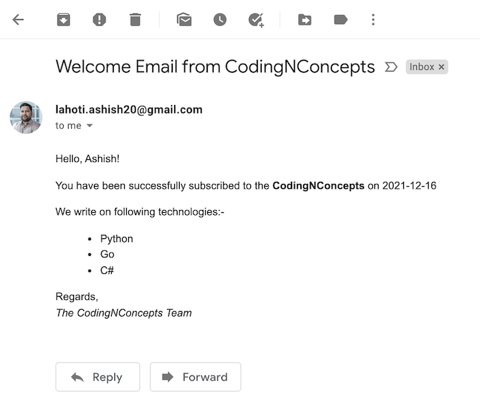 Send Email with Thymeleaf template in Spring Boot Coding N Concepts