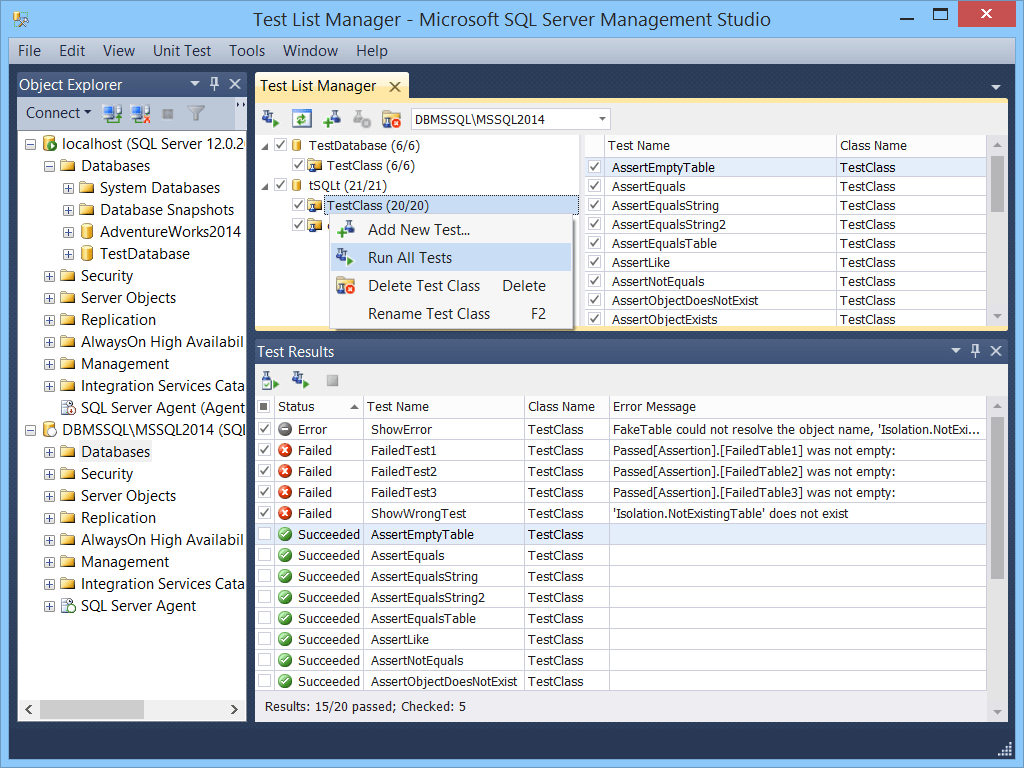 SQL Server Unit Testing with tSQLt Framework {coding}Sight