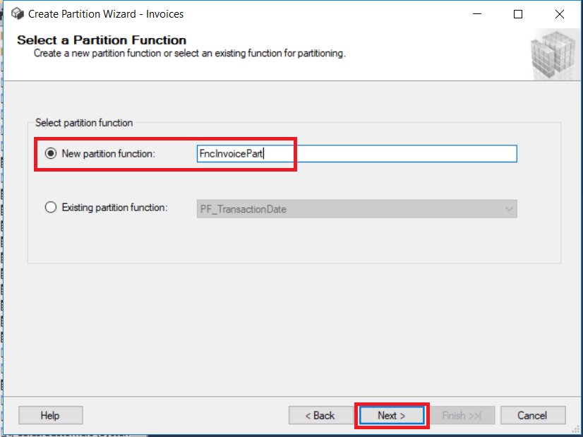 Database Table Partitioning & Partitions in MS SQL Server
