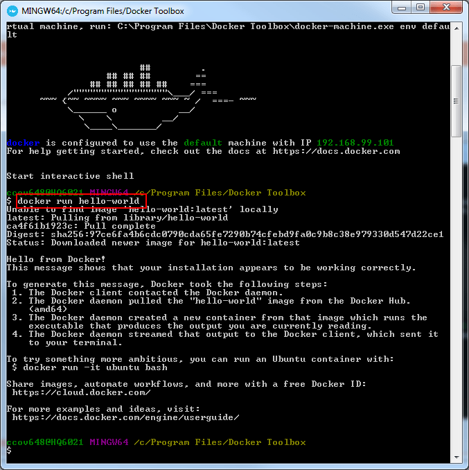 Docker toolbox windows 10 invalid bind mount spec pinkdelta