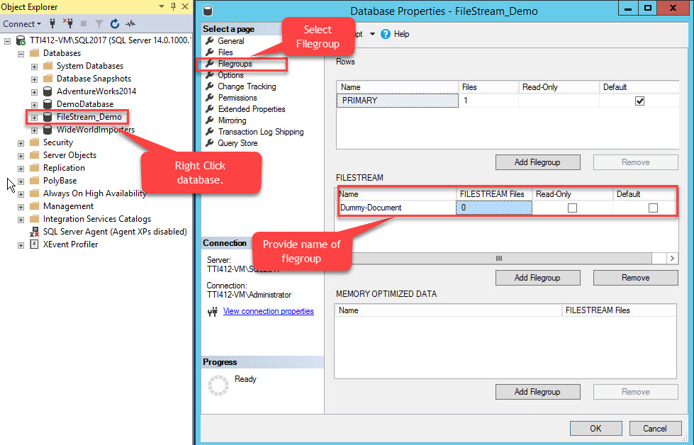Storing Files in SQL Database Using FILESTREAM Part 1 {coding}Sight