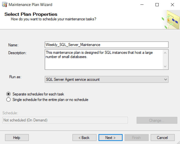 Creating Maintenance Plans in SQL Server {coding}Sight