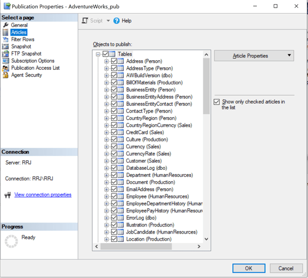 Transactional Replication in SQL Server Configuration Tutorial