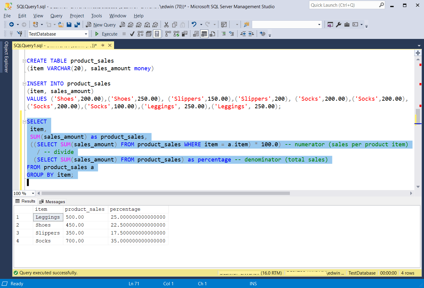 How to Calculate Percentages in SQL Techniques and Examples