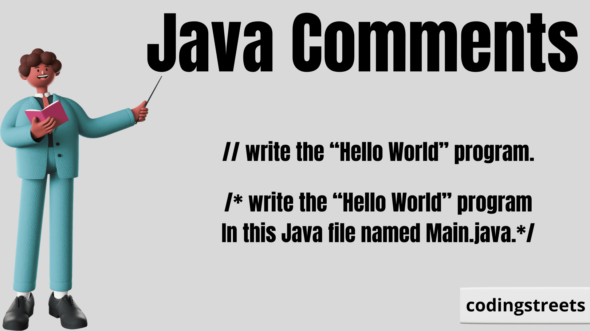 Get Started Java Comments