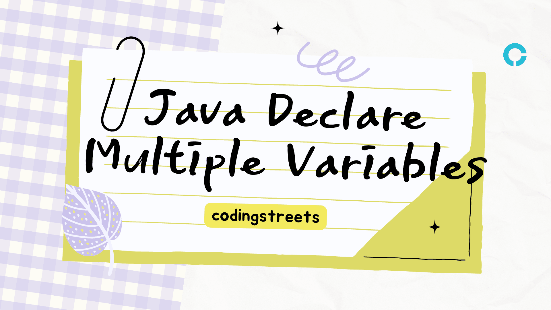 Get Started Java Declare Multiple Variables