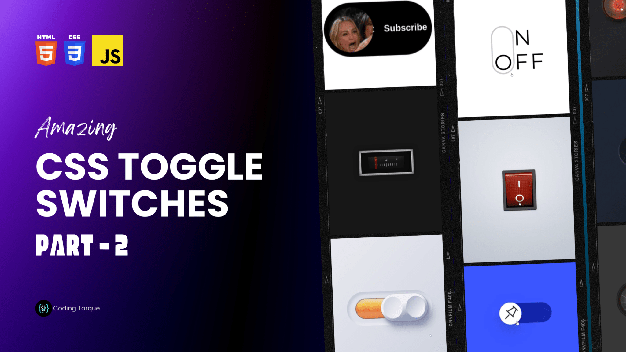 50+ CSS Toggle Switches (PART 2) » Coding Torque