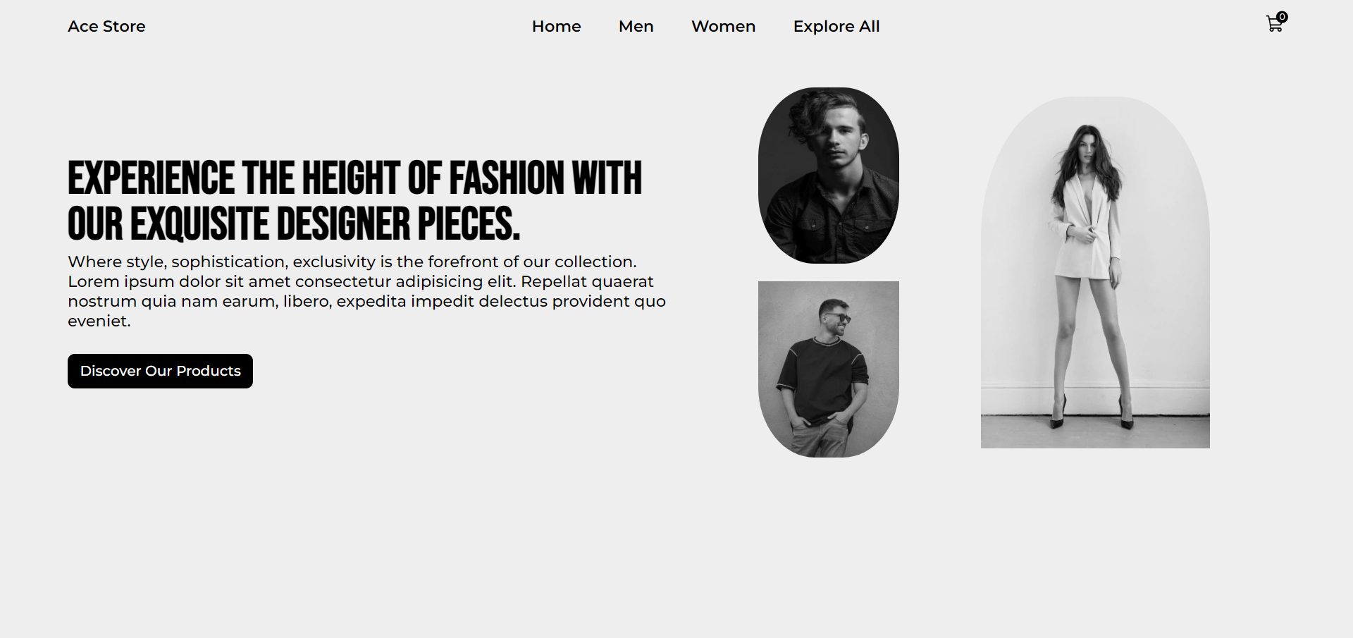 Ace Clothing site built with React.js » Coding Torque