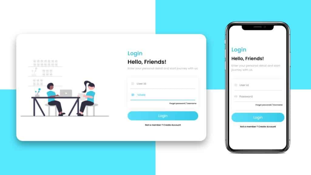 Login Form Using Html Css Js Password Show And Hide Using Javascript