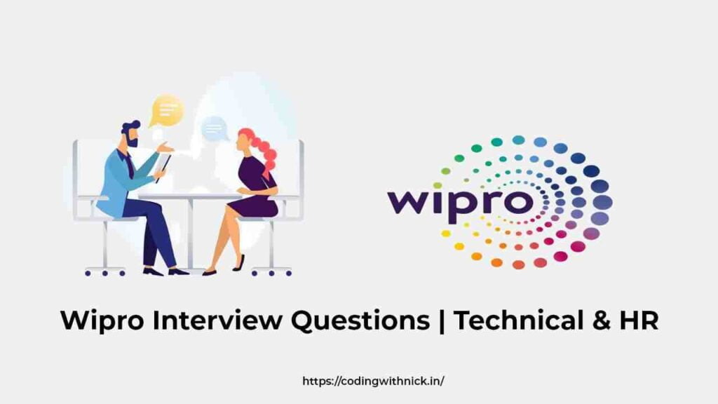 Wipro Interview Questions Technical & HR Coding With Nick