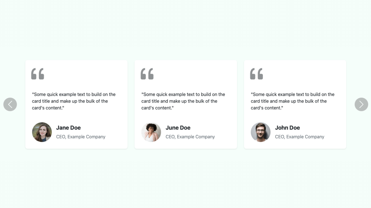 Bootstrap 5 Testimonial Slider 2 Coding Yaar