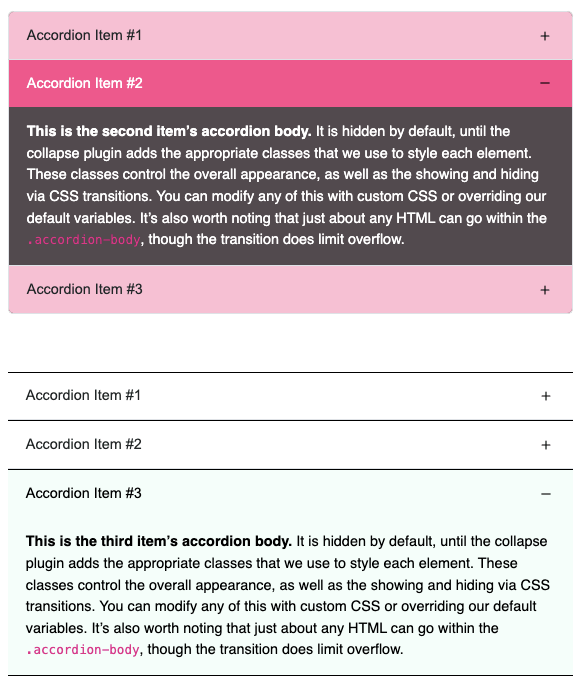 Bootstrap Accordion Color Change Coding Yaar