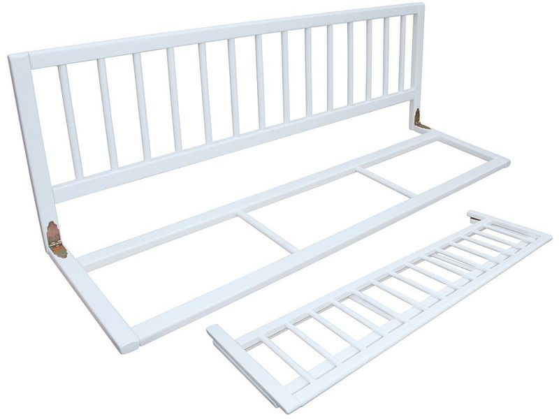 Bettgitter Bettschutzgitter Kinderbettgitter massiv in 2 Farben neu eBay