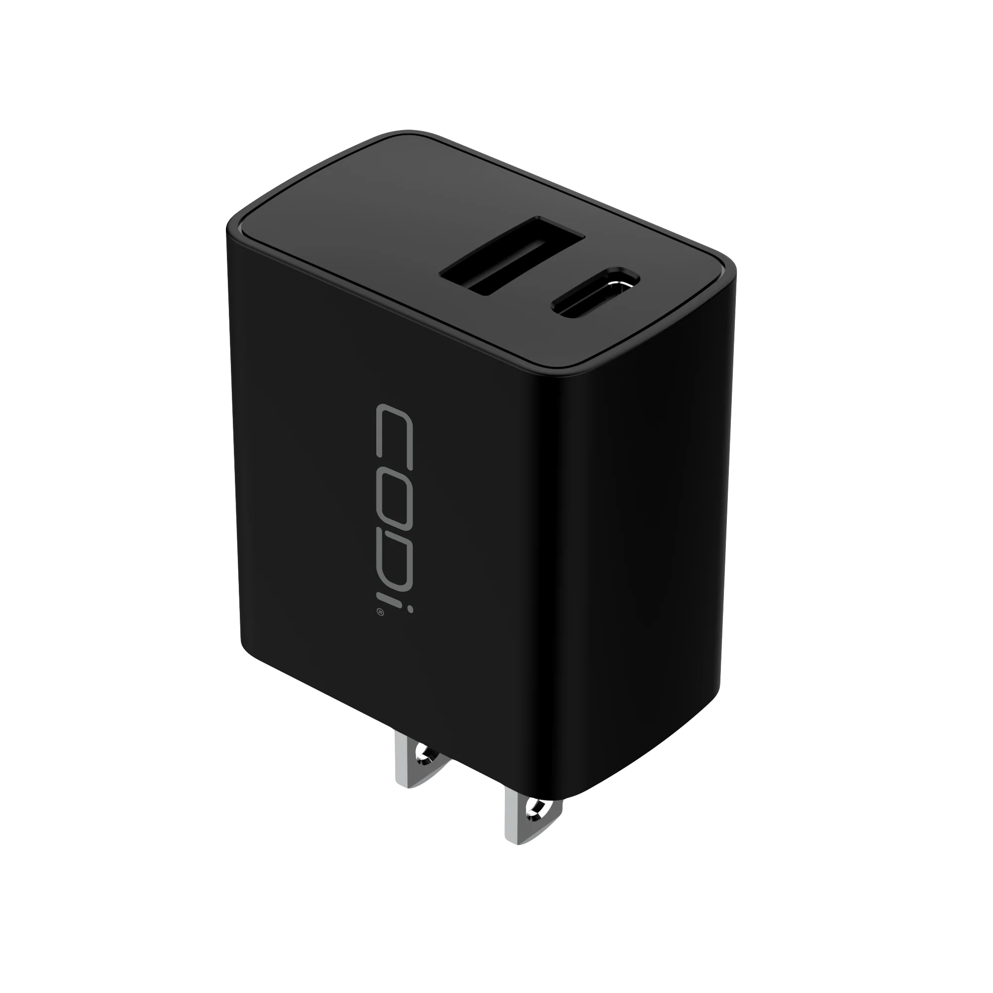 20W Dual Port Wall Charger, USBC & USBA Outputs CODi Worldwide
