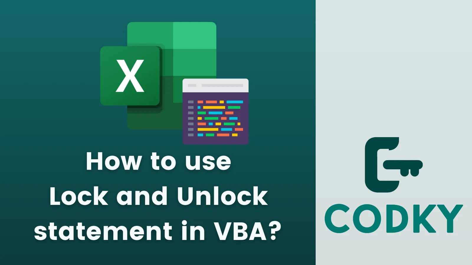 How to use Lock and Unlock statement in VBA? Codky