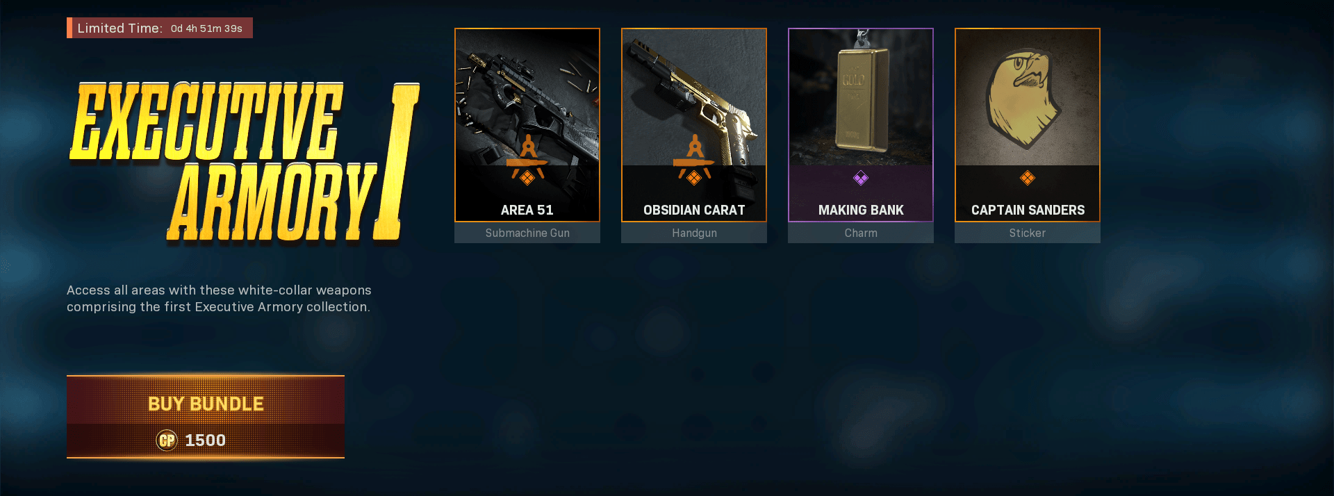 Executive Armory I Blueprints Item Store Bundle Call of Duty Modern Warfare Warzone