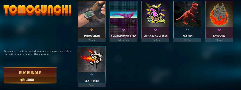 Tomogunchi Blueprints Item Store Bundle Call of Duty Modern Warfare Warzone