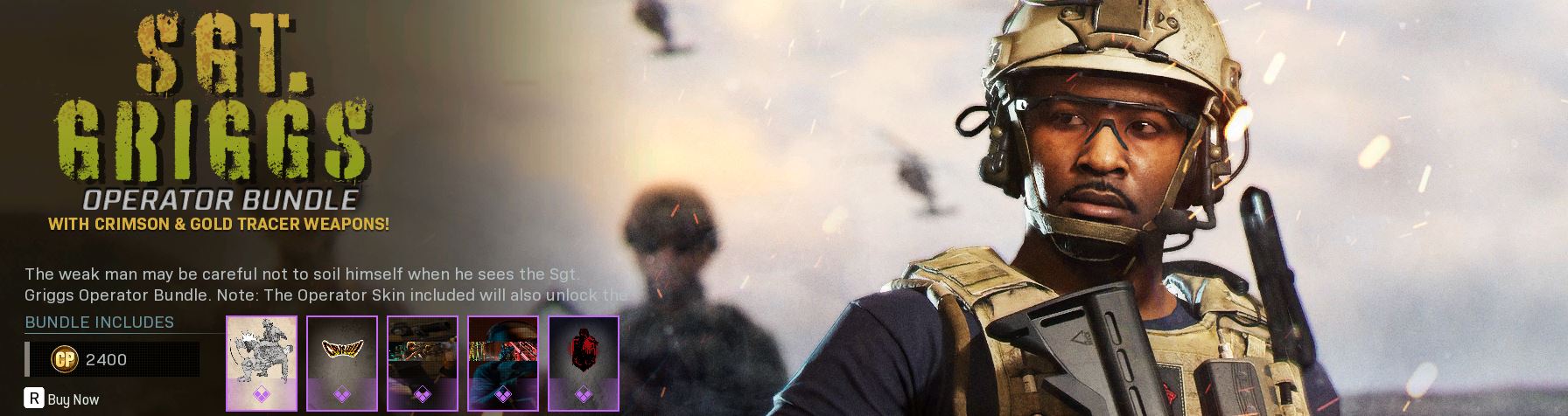 Sgt. Griggs Operator Bundle Operators & Identity Item Store Bundle